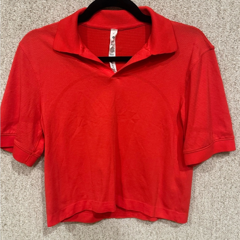 LULULEMON Polo Shirt, Size 4. EUC.